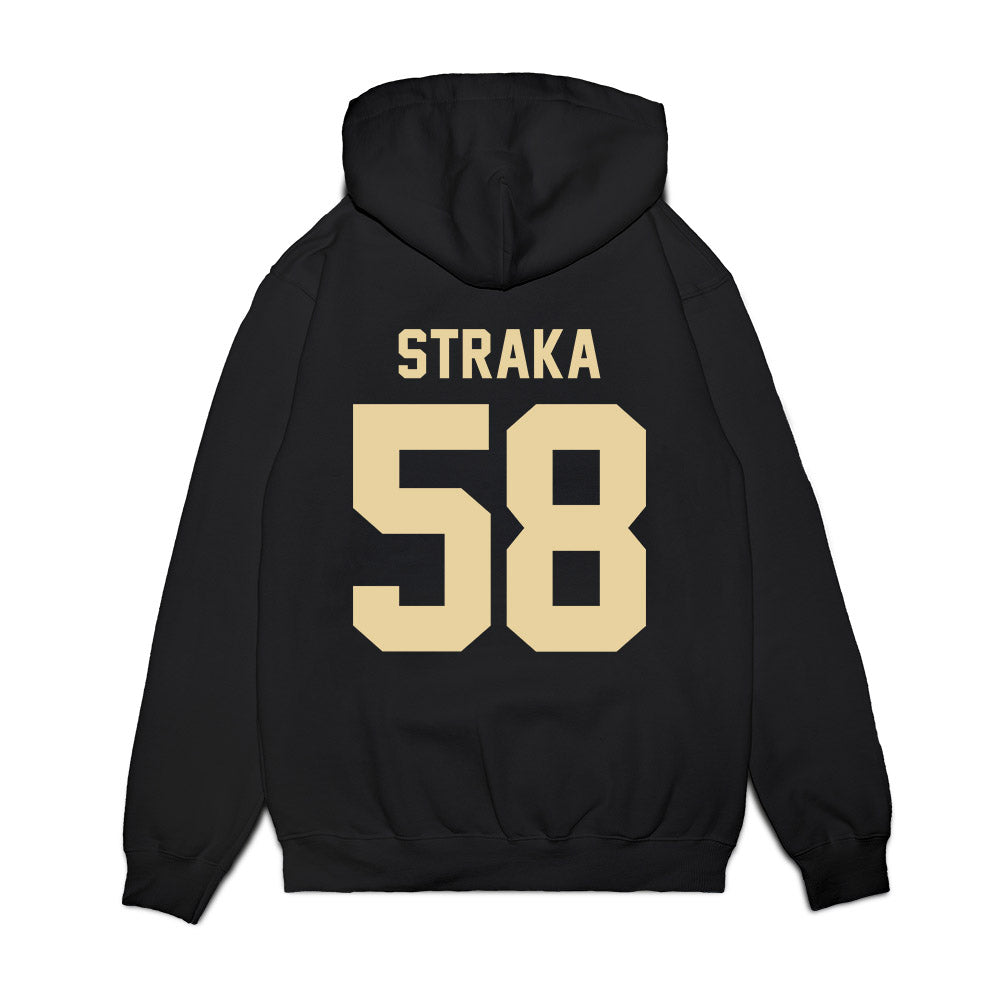 Boston College - NCAA Football : Will Straka - Vintage Helmet Premium Hooded Sweatshirt-1