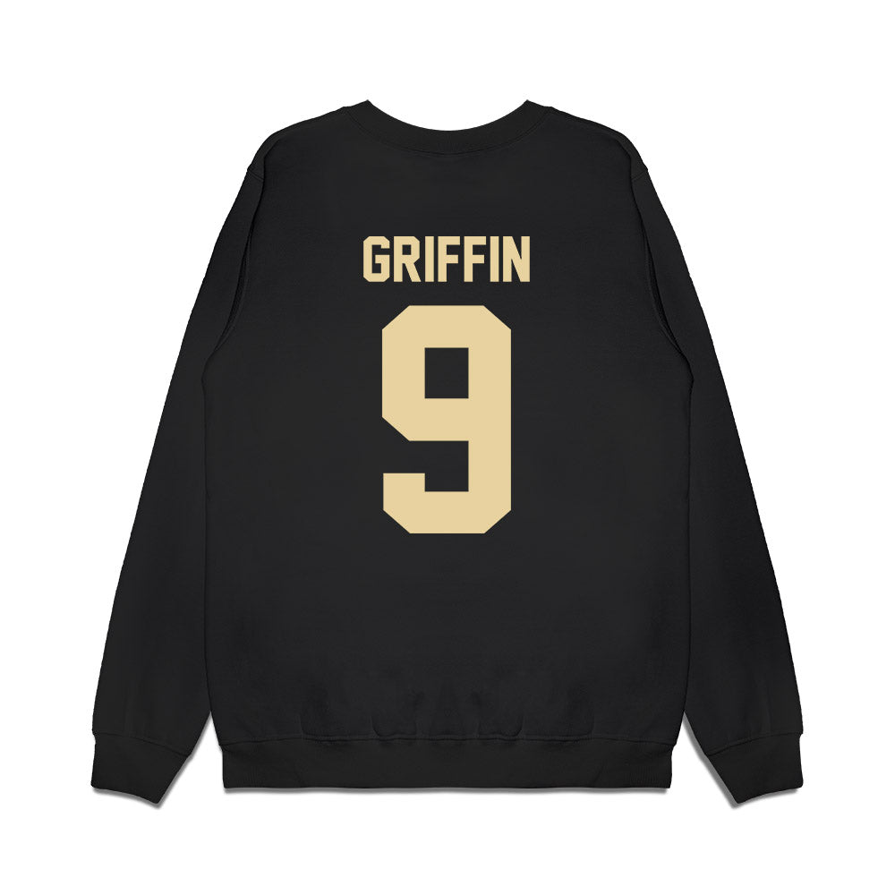 Boston College - NCAA Football : Josiah Griffin - Vintage Helmet Premium Crewneck Sweatshirt-1