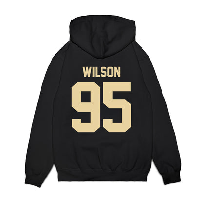 Boston College - NCAA Football : Clive Wilson - Vintage Helmet Premium Hooded Sweatshirt-1