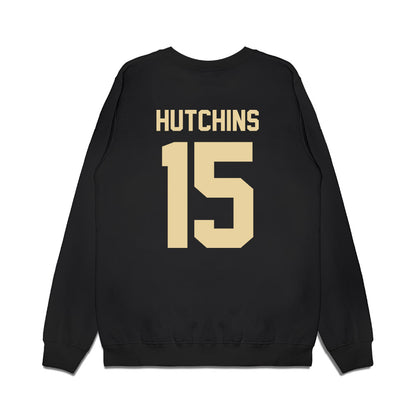 Boston College - NCAA Football : Quintayvious Hutchins - Vintage Helmet Premium Crewneck Sweatshirt-1