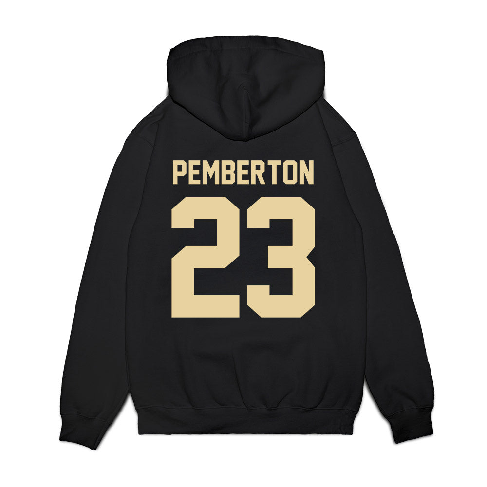 Boston College - NCAA Football : Vaughn Pemberton - Vintage Helmet Premium Hooded Sweatshirt-1