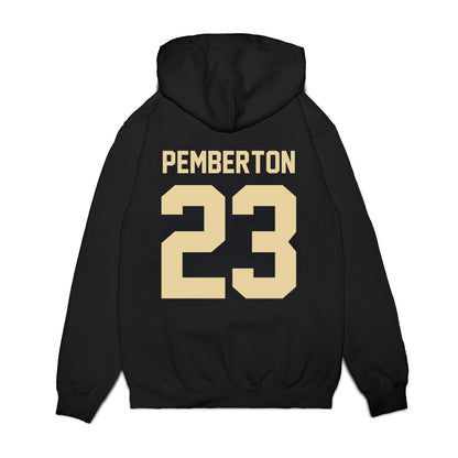 Boston College - NCAA Football : Vaughn Pemberton - Vintage Helmet Premium Hooded Sweatshirt-1