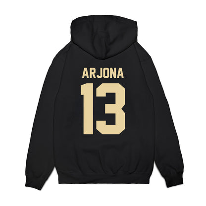 Boston College - NCAA Football : Enzo Arjona - Vintage Helmet Premium Hooded Sweatshirt-1