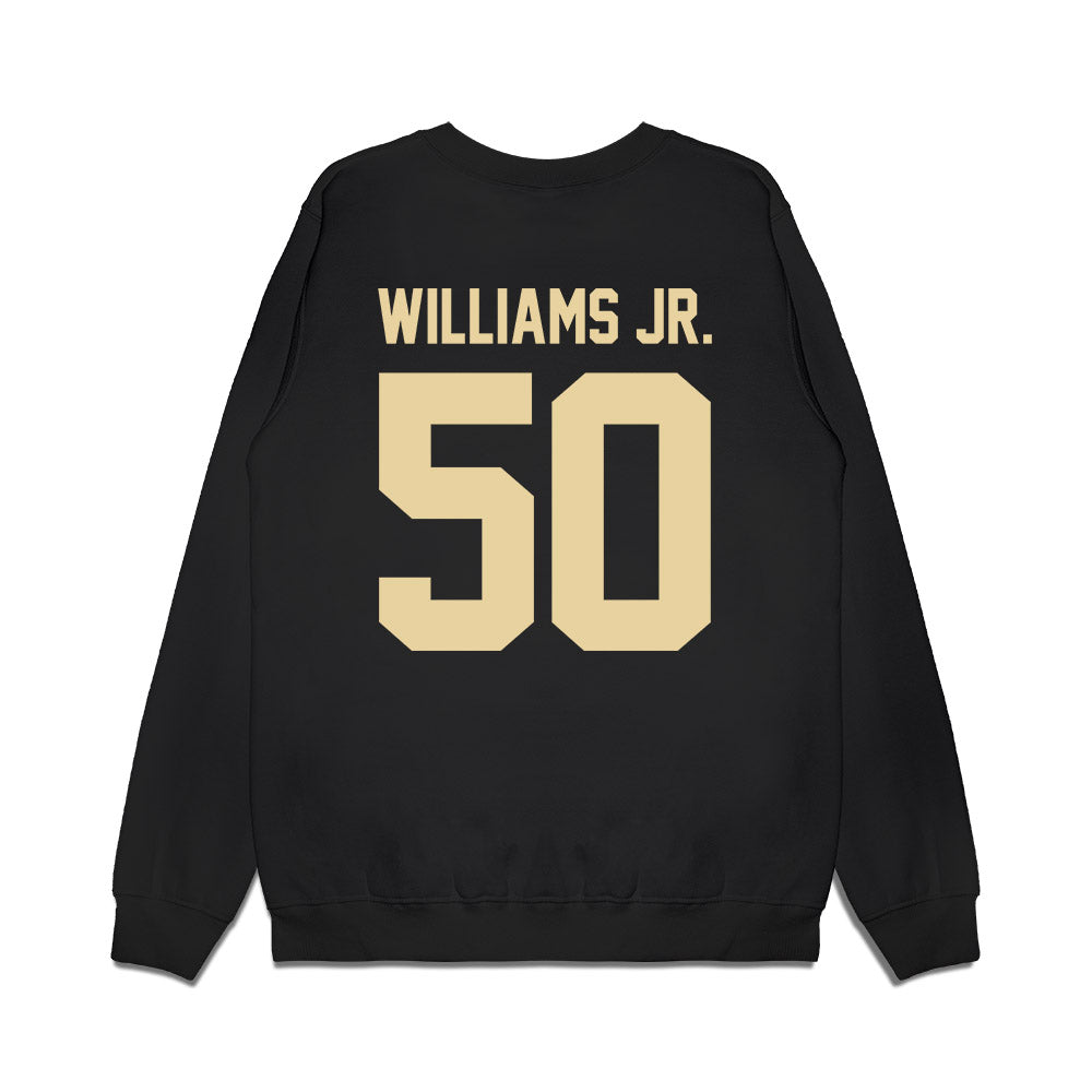 Boston College - NCAA Football : Denzil Williams Jr. - Vintage Helmet Premium Crewneck Sweatshirt-1