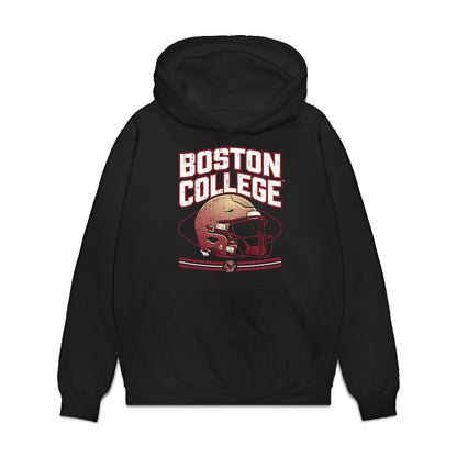 Boston College - NCAA Football : Zach Schnorrbusch - Vintage Helmet Premium Hooded Sweatshirt-0