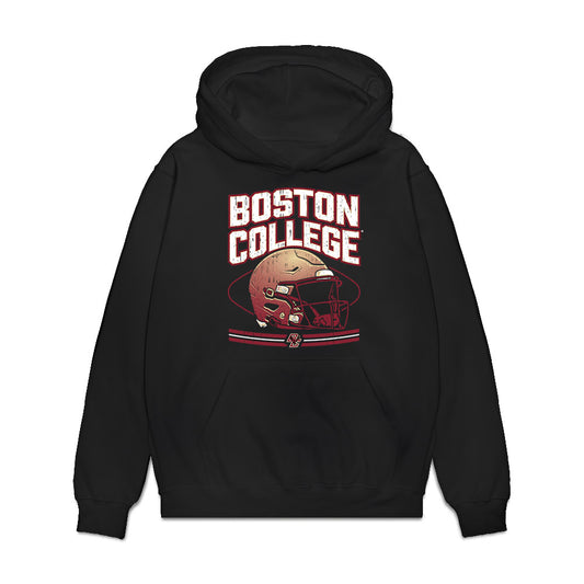 Boston College - NCAA Football : Sean Howard - Vintage Helmet Premium Hooded Sweatshirt-0