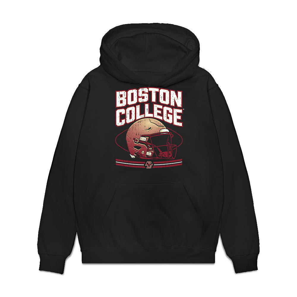 Boston College - NCAA Football : Max Tucker - Vintage Helmet Premium Hooded Sweatshirt-0