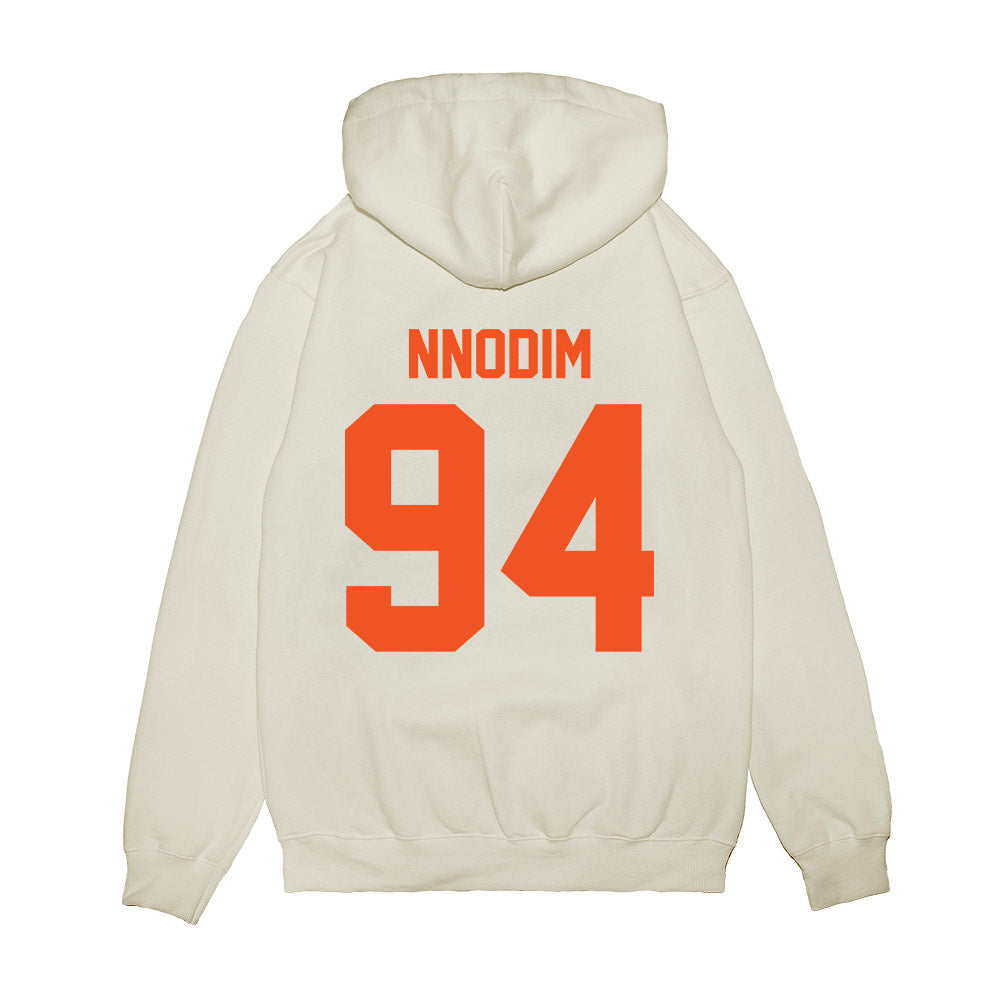 Oklahoma State - NCAA Football : Armstrong Nnodim - Vintage Helmet Premium Hooded Sweatshirt-1