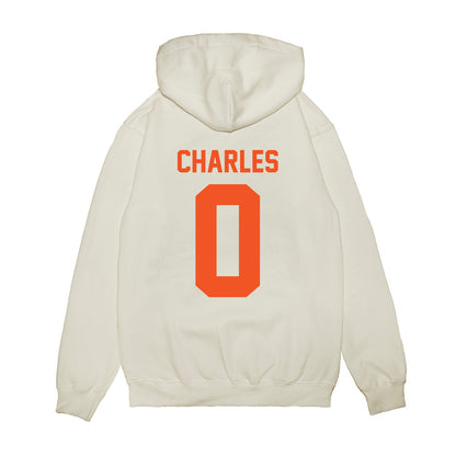 Oklahoma State - NCAA Football : Malik Charles - Vintage Helmet Premium Hooded Sweatshirt-1