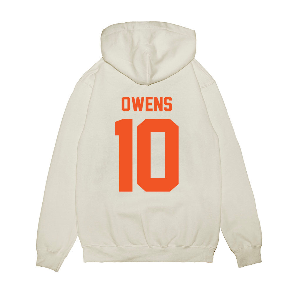 Oklahoma State - NCAA Football : Rashod Owens - Vintage Helmet Premium Hooded Sweatshirt-1