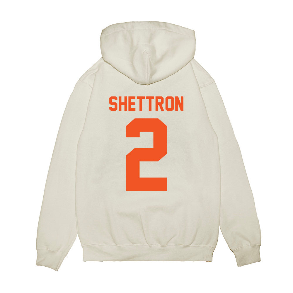 Oklahoma State - NCAA Football : Talyn Shettron - Vintage Helmet Premium Hooded Sweatshirt-1