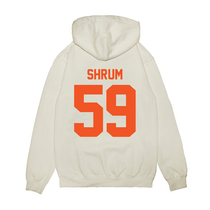 Oklahoma State - NCAA Football : Kason Shrum - Vintage Helmet Premium Hooded Sweatshirt-1
