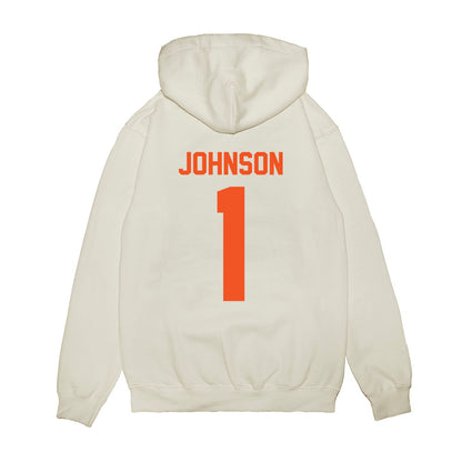 Oklahoma State - NCAA Football : Jk Johnson - Vintage Helmet Premium Hooded Sweatshirt-1