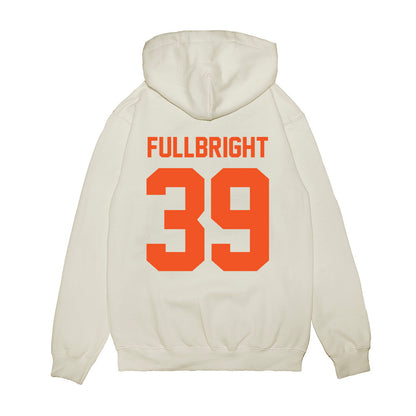 Oklahoma State - NCAA Football : Draden Fullbright - Vintage Helmet Premium Hooded Sweatshirt-1