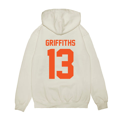 Oklahoma State - NCAA Football : Tre Griffiths - Vintage Helmet Premium Hooded Sweatshirt-1