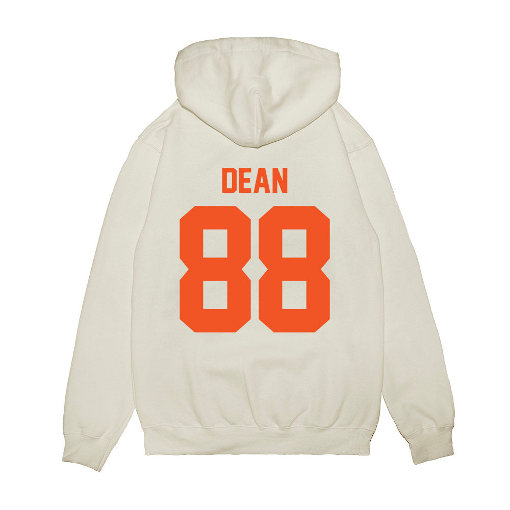 Oklahoma State - NCAA Football : Landon Dean - Vintage Helmet Premium Hooded Sweatshirt-1