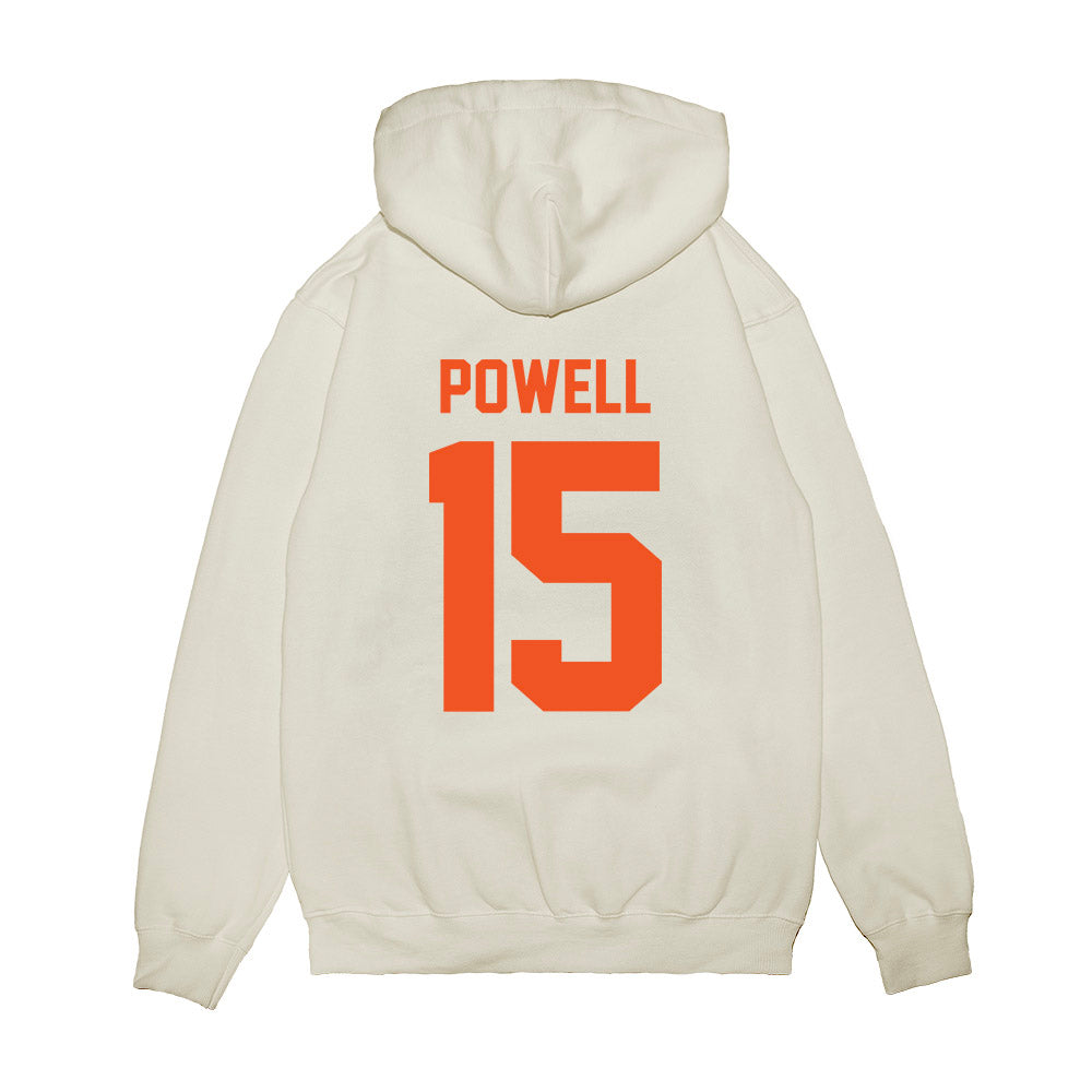 Oklahoma State - NCAA Football : Kameron Powell - Vintage Helmet Premium Hooded Sweatshirt-1