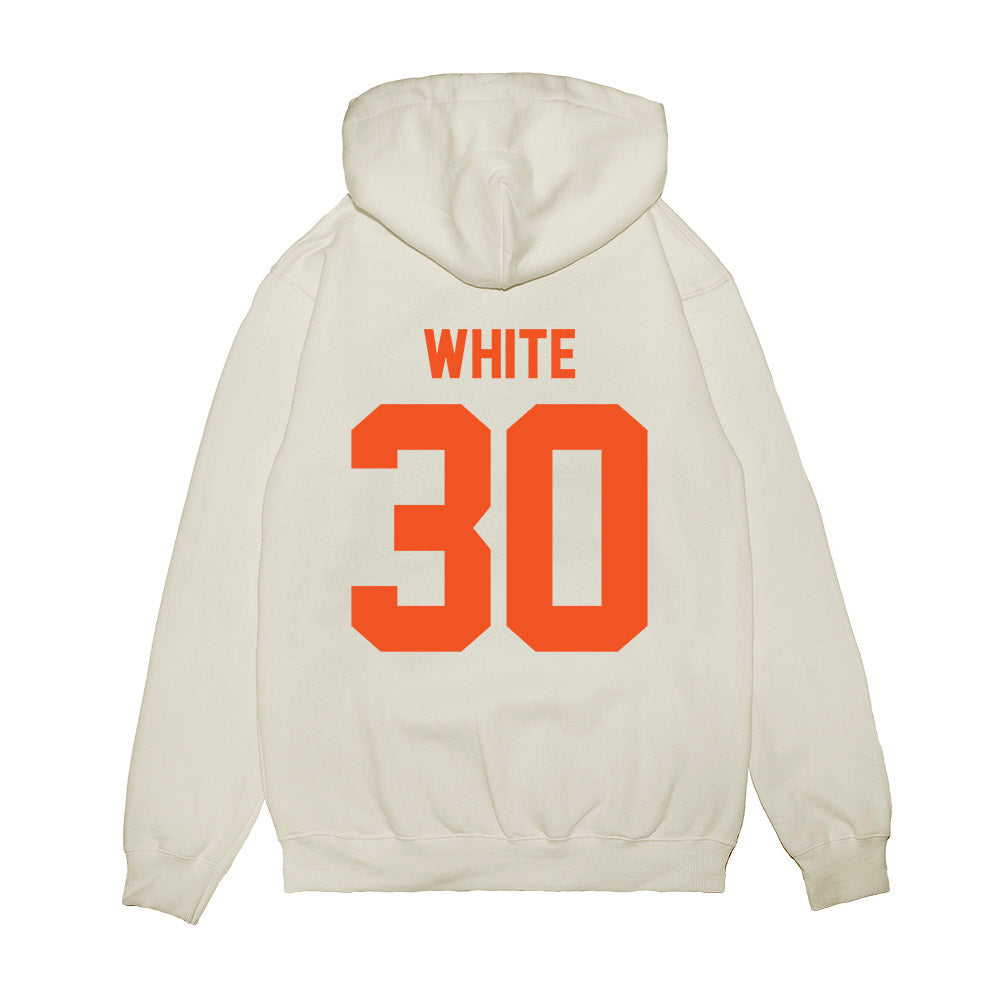 Oklahoma State - NCAA Football : Jaylon White - Vintage Helmet Premium Hooded Sweatshirt-1