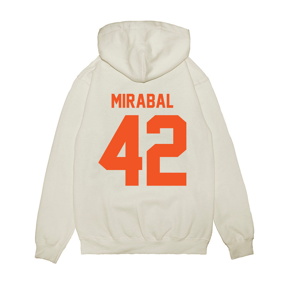 Oklahoma State - NCAA Football : Grant Mirabal - Vintage Helmet Premium Hooded Sweatshirt-1