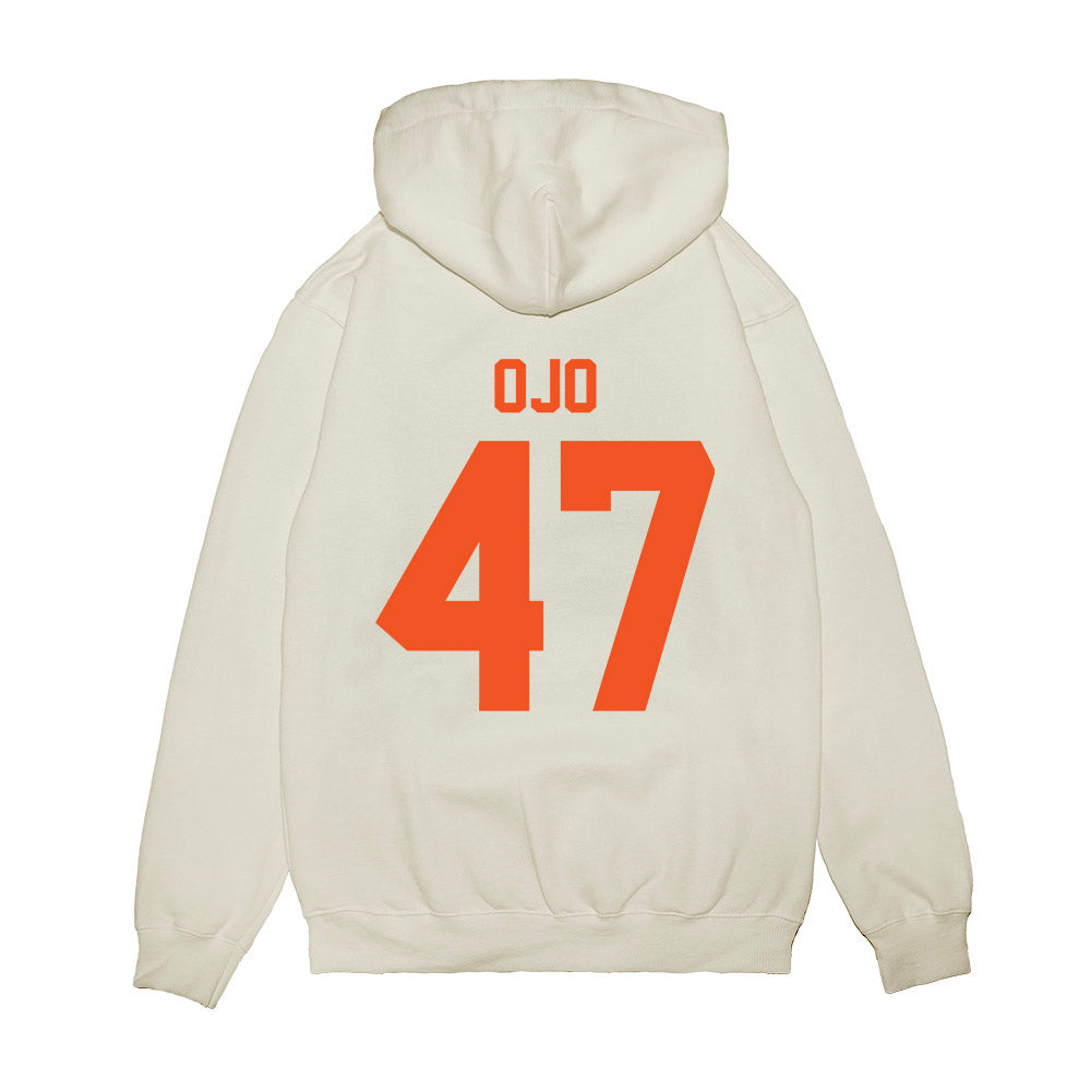 Oklahoma State - NCAA Football : Patrick Ojo - Vintage Helmet Premium Hooded Sweatshirt-1