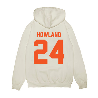 Oklahoma State - NCAA Football : Trent Howland - Vintage Helmet Premium Hooded Sweatshirt-1