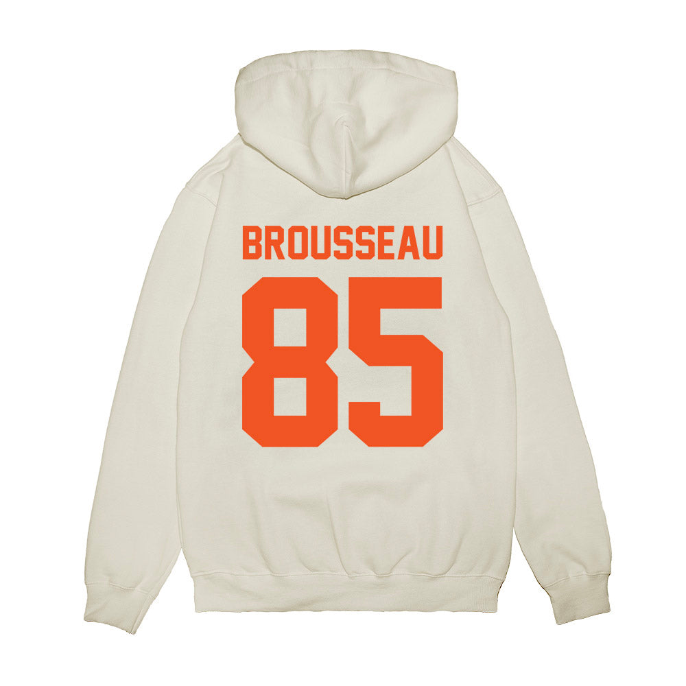 Oklahoma State - NCAA Football : Grayson Brousseau - Vintage Helmet Premium Hooded Sweatshirt-1
