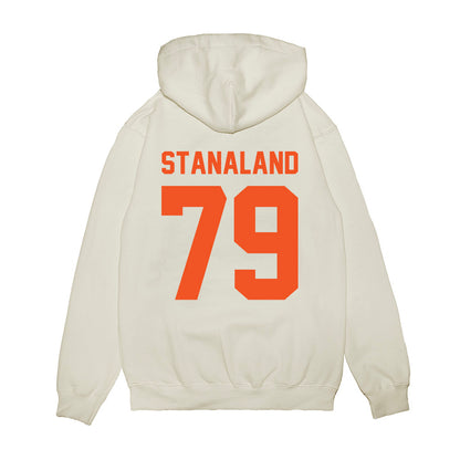 Oklahoma State - NCAA Football : Gage Stanaland - Vintage Helmet Premium Hooded Sweatshirt-1