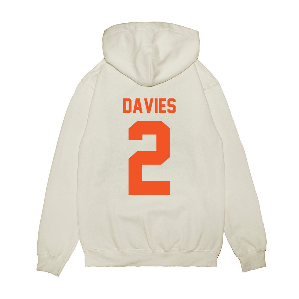 Oklahoma State - NCAA Football : Jaylin Davies - Vintage Helmet Premium Hooded Sweatshirt-1