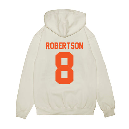 Oklahoma State - NCAA Football : Parker Robertson - Vintage Helmet Premium Hooded Sweatshirt-1