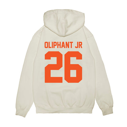 Oklahoma State - NCAA Football : Jacobi Oliphant jr - Vintage Helmet Premium Hooded Sweatshirt-1