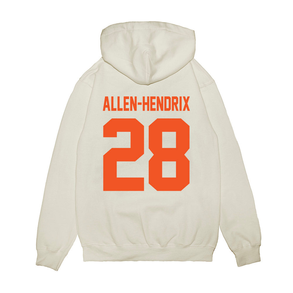 Oklahoma State - NCAA Football : Jaden Allen-Hendrix - Vintage Helmet Premium Hooded Sweatshirt-1