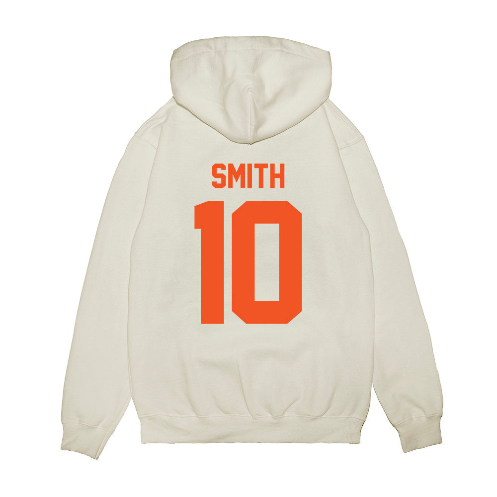 Oklahoma State - NCAA Football : Kale Smith - Vintage Helmet Premium Hooded Sweatshirt-1