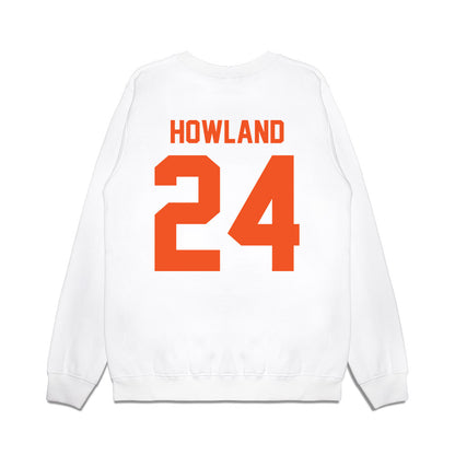 Oklahoma State - NCAA Football : Trent Howland - Vintage Helmet Premium Crewneck Sweatshirt-1