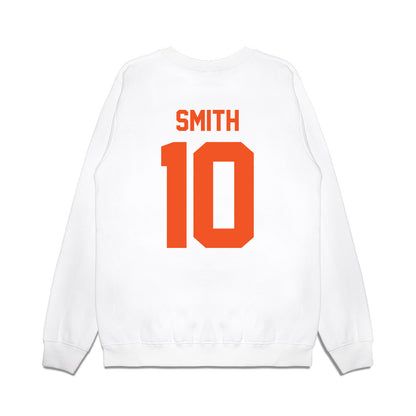 Oklahoma State - NCAA Football : Kale Smith - Vintage Helmet Premium Crewneck Sweatshirt-1
