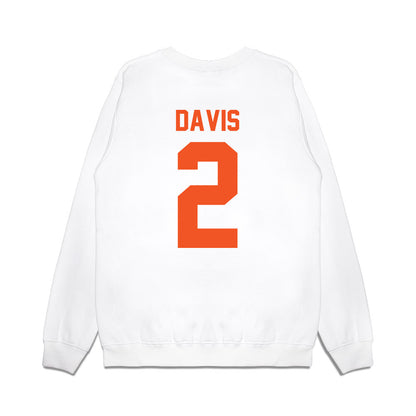 Oklahoma State - NCAA Football : Terrill Davis - Vintage Helmet Premium Crewneck Sweatshirt-1
