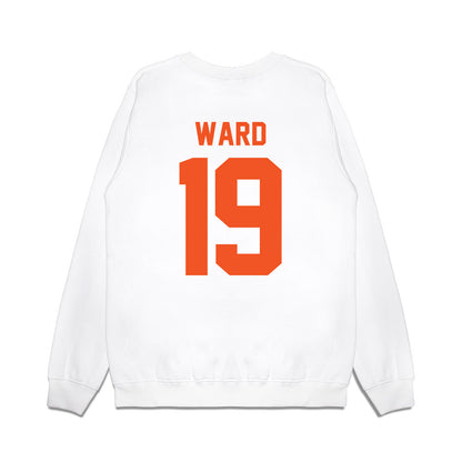 Oklahoma State - NCAA Football : Logan Ward - Vintage Helmet Premium Crewneck Sweatshirt-1