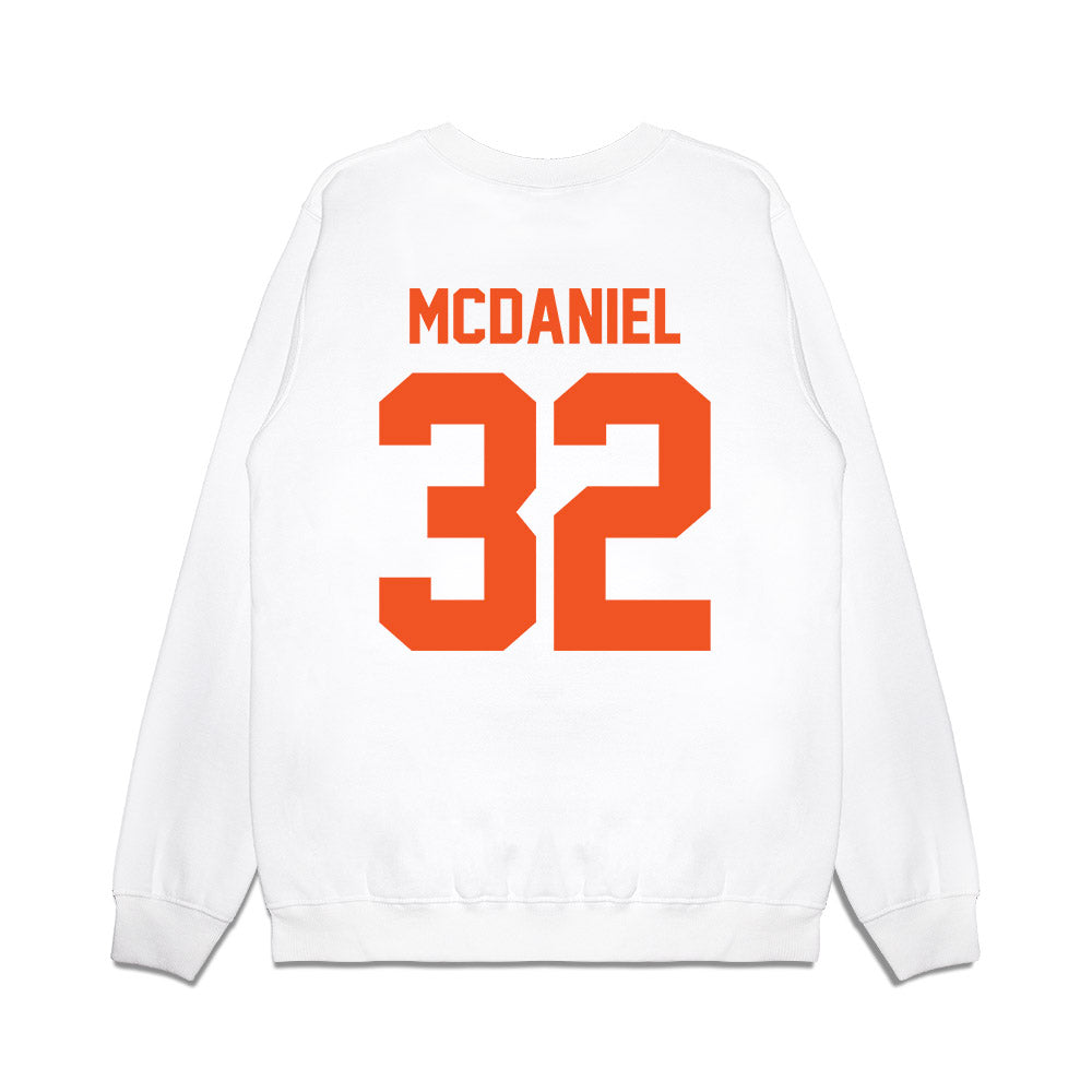 Oklahoma State - NCAA Football : Mordecai McDaniel - Vintage Helmet Premium Crewneck Sweatshirt-1