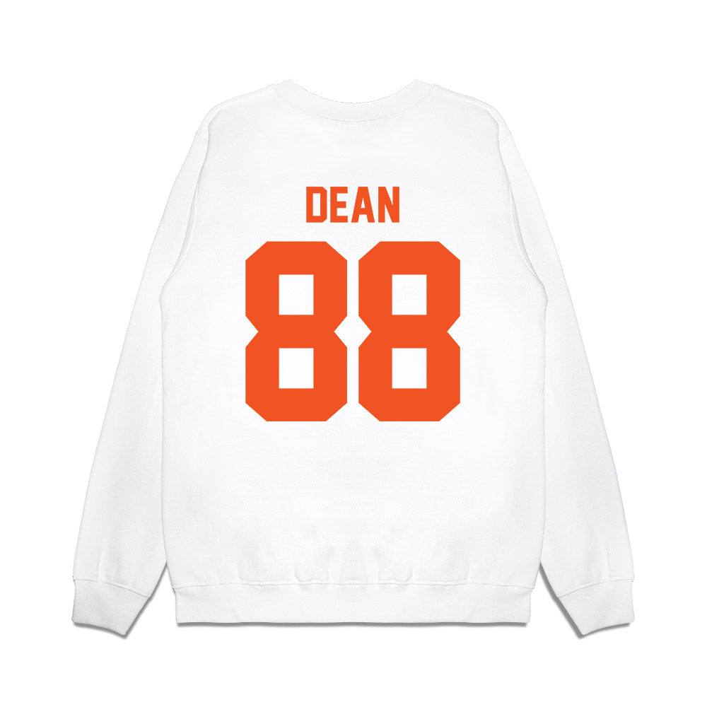 Oklahoma State - NCAA Football : Landon Dean - Vintage Helmet Premium Crewneck Sweatshirt-1
