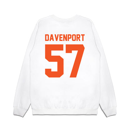 Oklahoma State - NCAA Football : Aidan Davenport - Vintage Helmet Premium Crewneck Sweatshirt-1