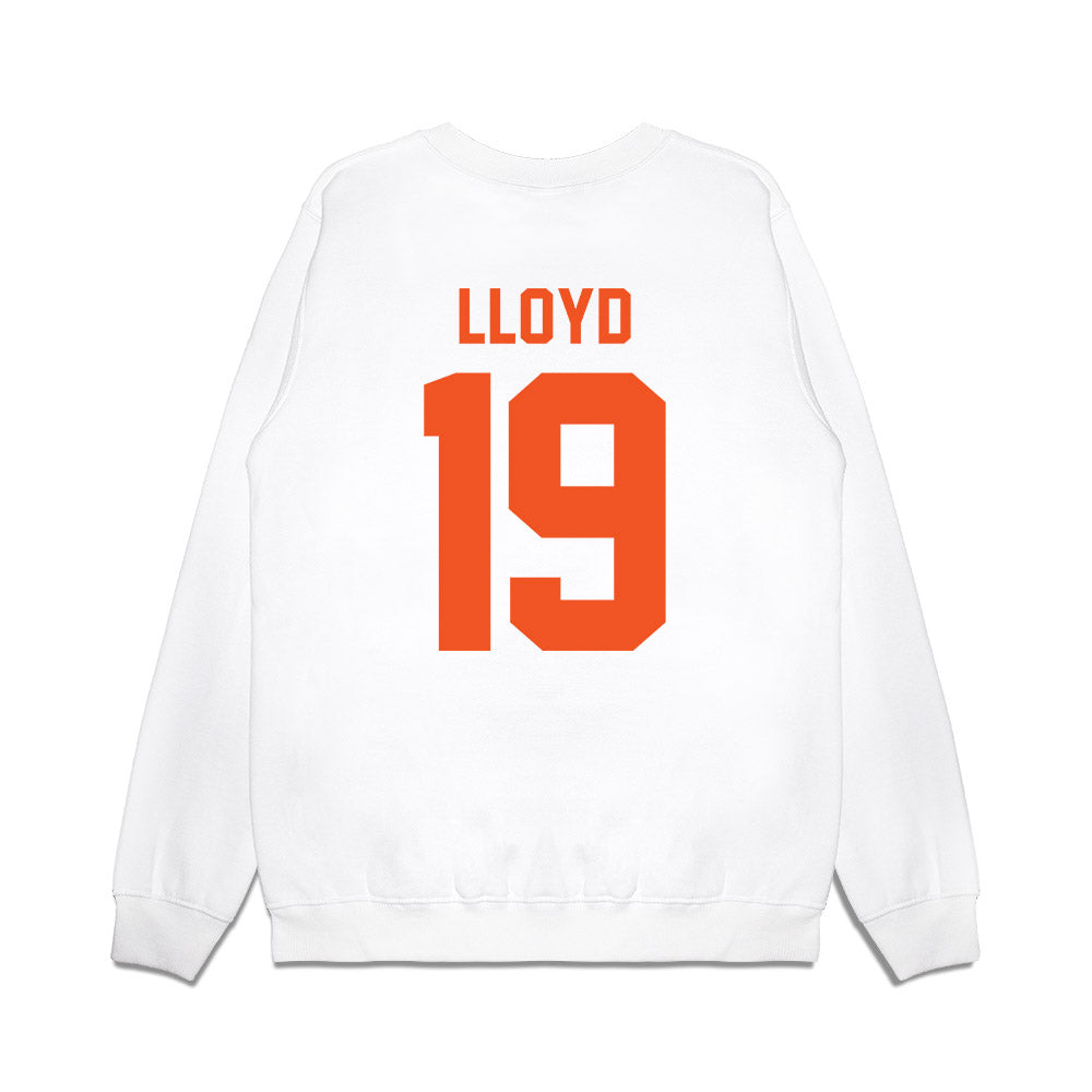 Oklahoma State - NCAA Football : Jaylen Lloyd - Vintage Helmet Premium Crewneck Sweatshirt-1