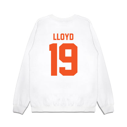 Oklahoma State - NCAA Football : Jaylen Lloyd - Vintage Helmet Premium Crewneck Sweatshirt-1