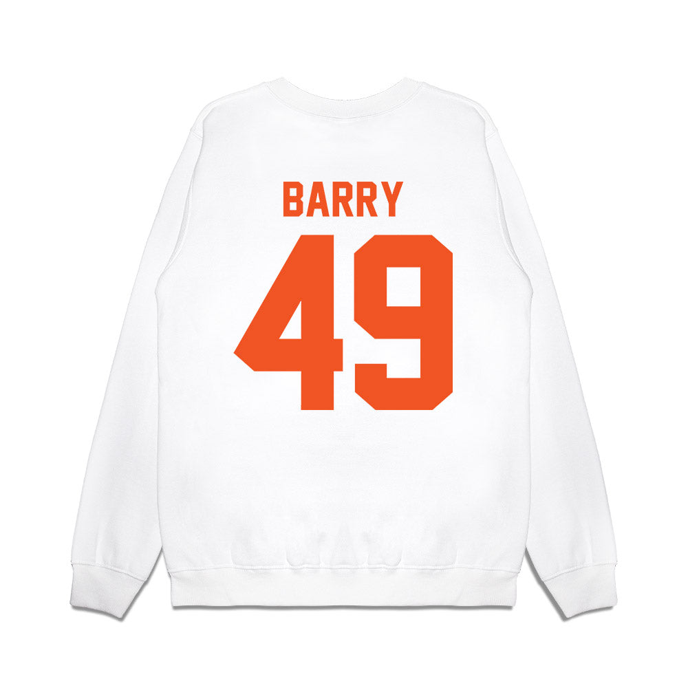 Oklahoma State - NCAA Football : Chase Barry - Vintage Helmet Premium Crewneck Sweatshirt-1