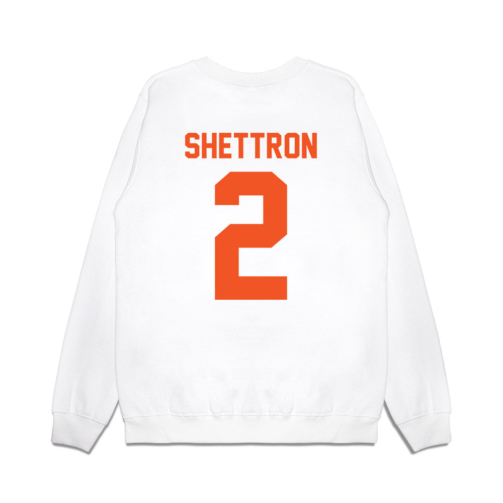 Oklahoma State - NCAA Football : Talyn Shettron - Vintage Helmet Premium Crewneck Sweatshirt-1