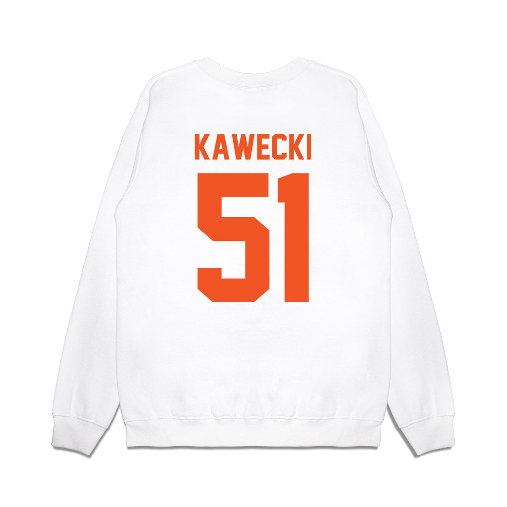 Oklahoma State - NCAA Football : Austin Kawecki - Vintage Helmet Premium Crewneck Sweatshirt-1