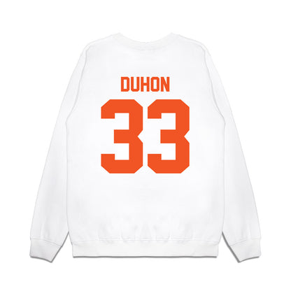 Oklahoma State - NCAA Football : Kyran Duhon - Vintage Helmet Premium Crewneck Sweatshirt-1