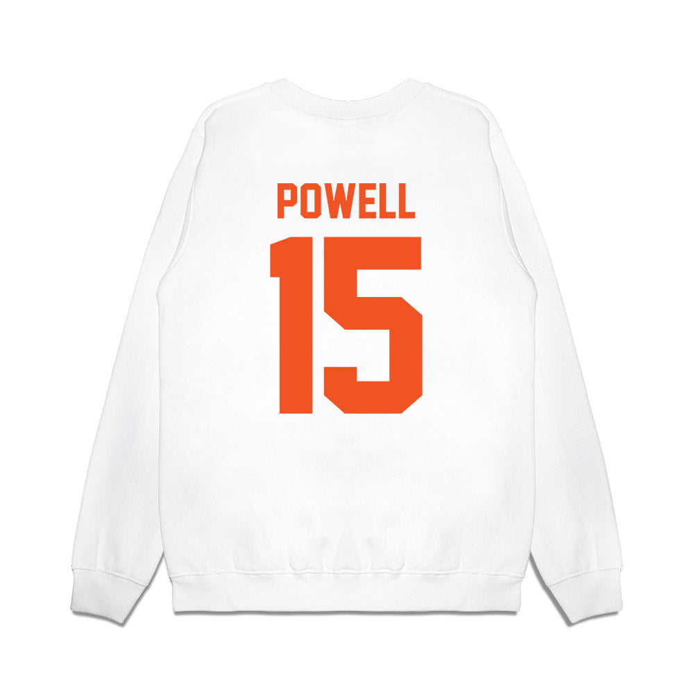 Oklahoma State - NCAA Football : Kameron Powell - Vintage Helmet Premium Crewneck Sweatshirt-1