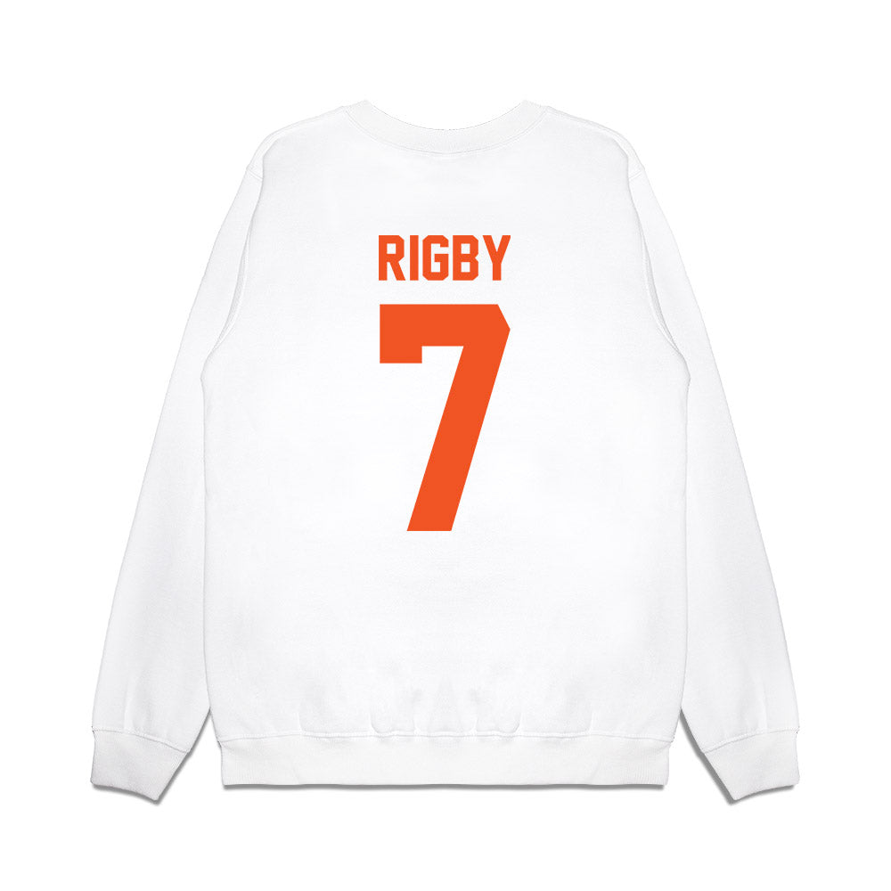 Oklahoma State - NCAA Football : Shamar Rigby - Vintage Helmet Premium Crewneck Sweatshirt-1
