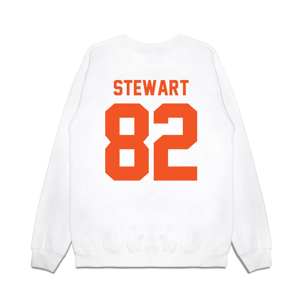 Oklahoma State - NCAA Football : Quinton Stewart - Vintage Helmet Premium Crewneck Sweatshirt-1