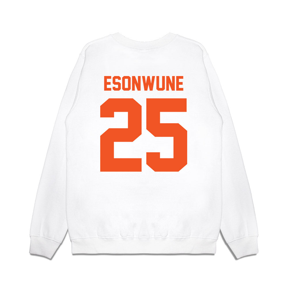 Oklahoma State - NCAA Football : Ike Esonwune - Vintage Helmet Premium Crewneck Sweatshirt-1
