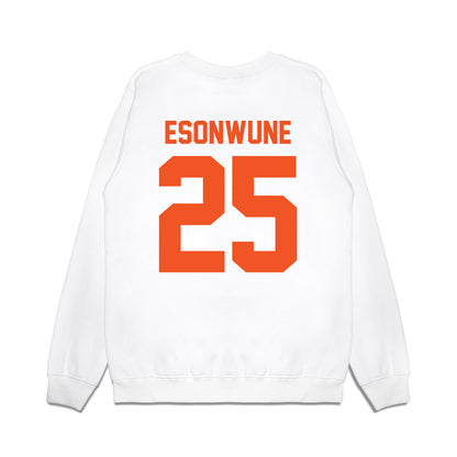 Oklahoma State - NCAA Football : Ike Esonwune - Vintage Helmet Premium Crewneck Sweatshirt-1